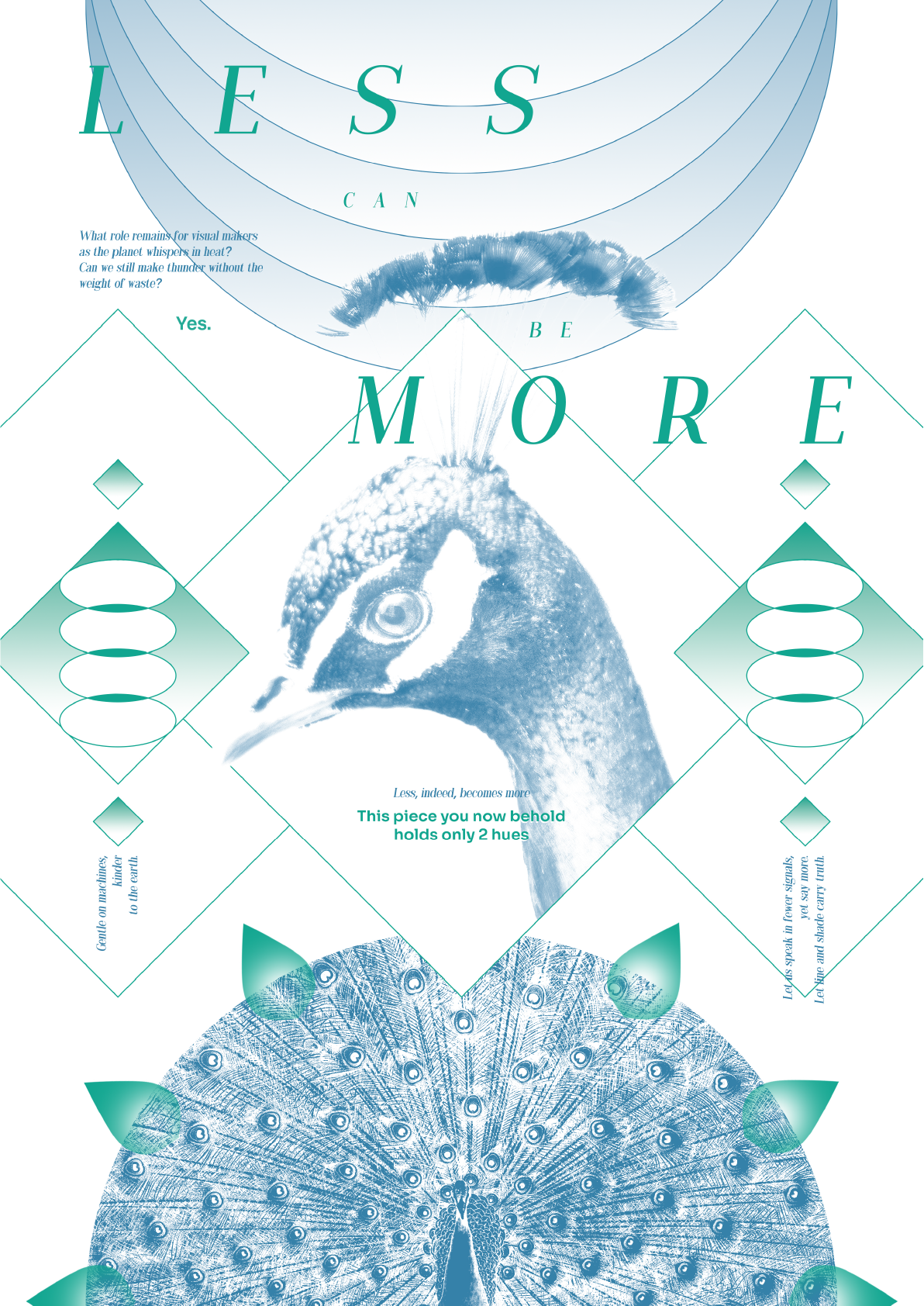 Less Ink, More Peacock